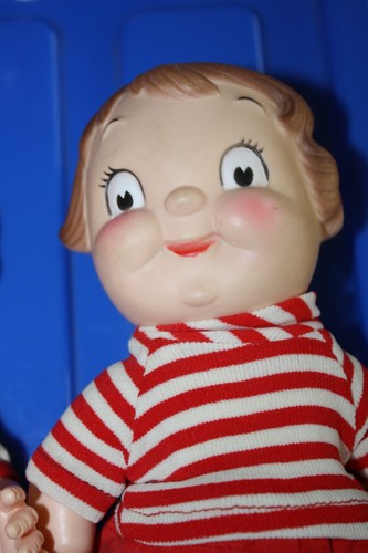 Pair Campbell kids dolls red & white outfits 1972 vinyl boy & girl - Picture 8 of 12