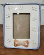 Ceramic Doggie Picture Frame For 3.5 x 5 Picture EUC