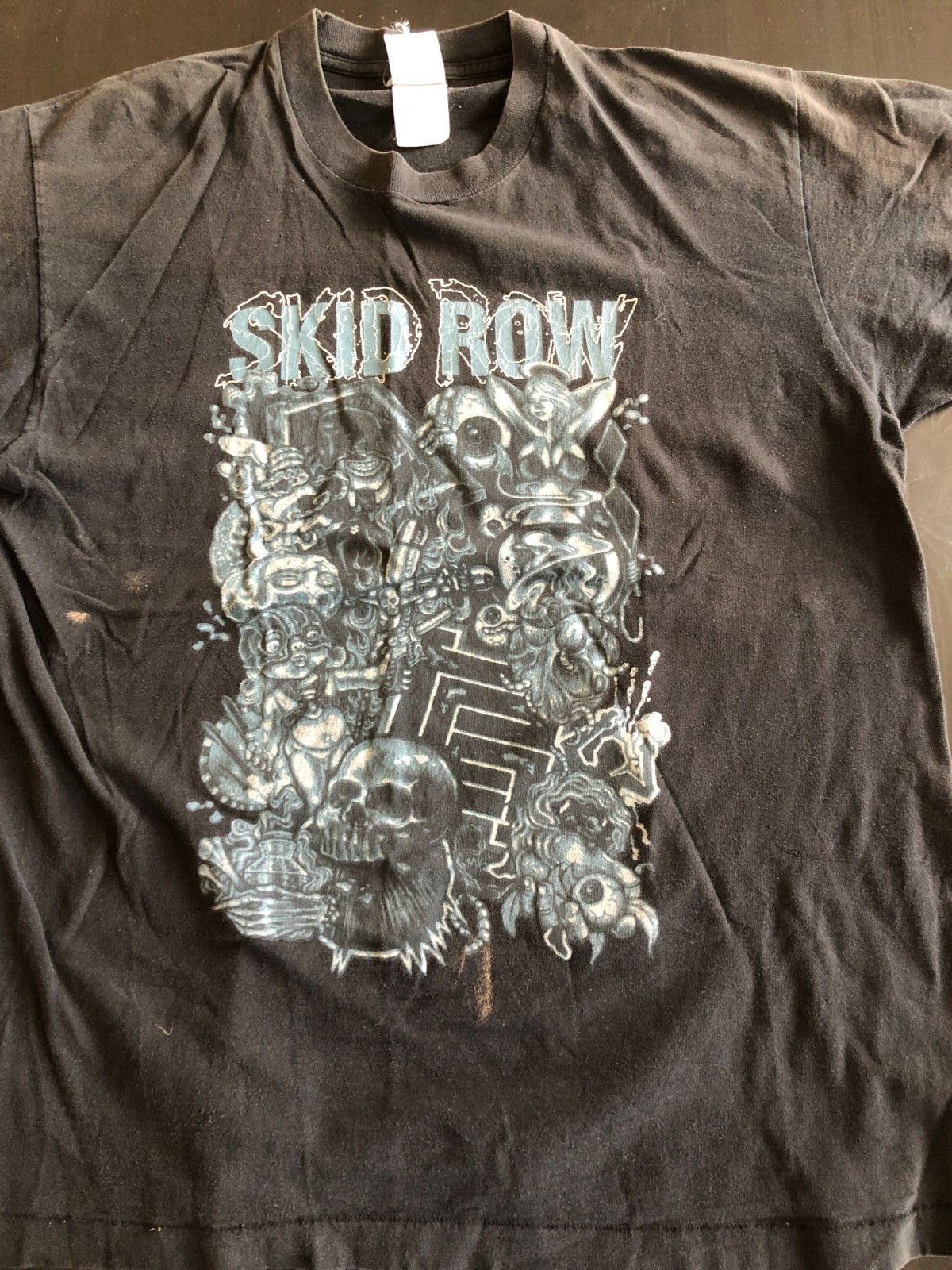 FILA Camicia Skid Row originale vintage Subhuman Race 1995 punto singolo