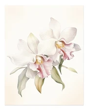 Elegant Orchid Wall Art Poster for Home or Office Decor Fine Art Print