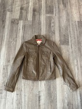 VINTAGE Baby Jane Cacharel Leather Moto Jacket. Genuine Leather Size 36