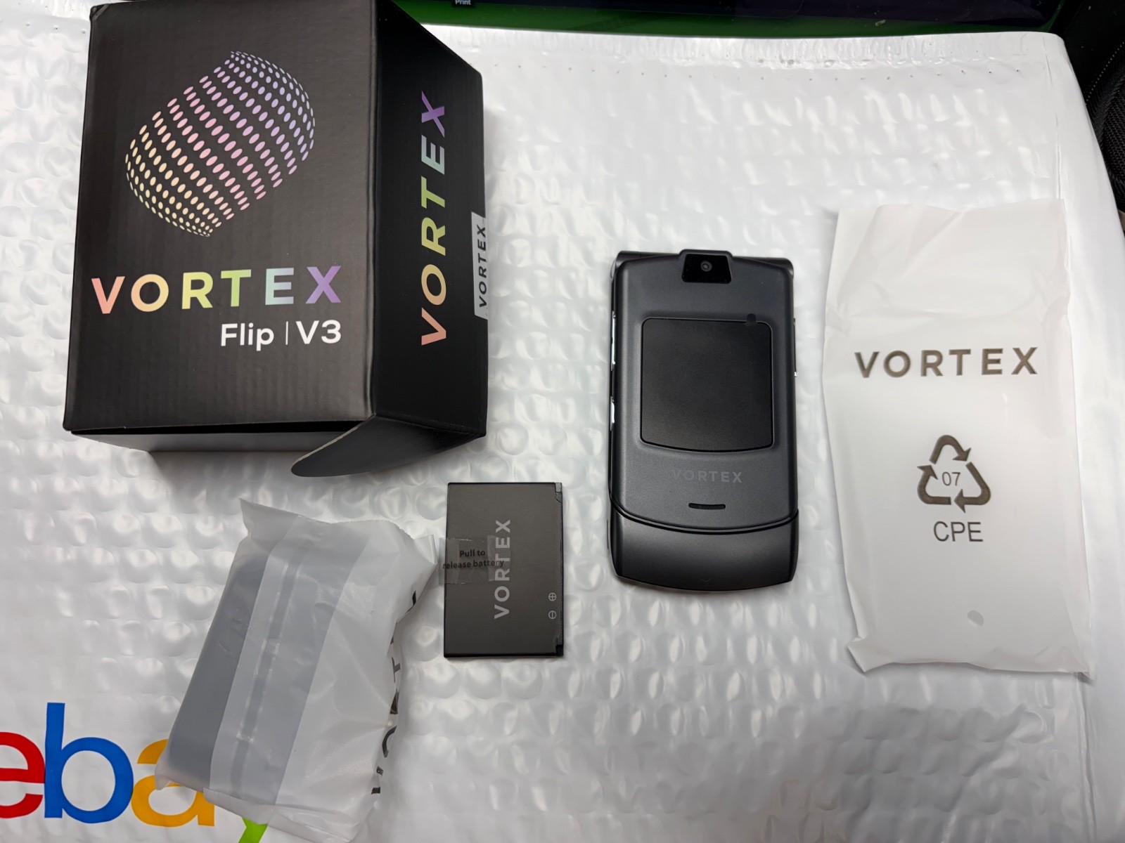 Vortex Volte Vortex V3 Flip Phone Unlocked, VoLTE 4G, Android Play Store, Dumbphone ...