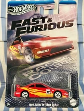 Hot! 2025 Fast & Furious Hot Wheels 1996 Acura Integra GSR Silver Series Premium