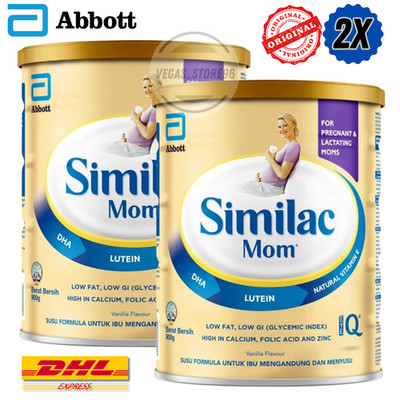 2X ABBOTT Similac Mom Milk Powder DHA Halal 900g- FREE SHIPPING DHL EXPRESS