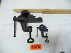 8374.        2 x Vintage Bench Vise Workshop Tools