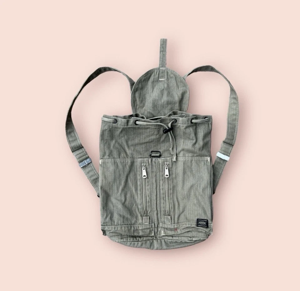 VINTAGE PORTER HERRINGBONE DAYPACK/BACKPACK/RUCKSACK - Image 2 of 4