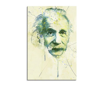 60x90cm Albert Einstein Aqua Aqua Art Wandbild