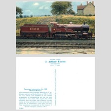 Vintage Postcard - Passenger Locomotive No. 1000 Midland Railway UNPOSTED