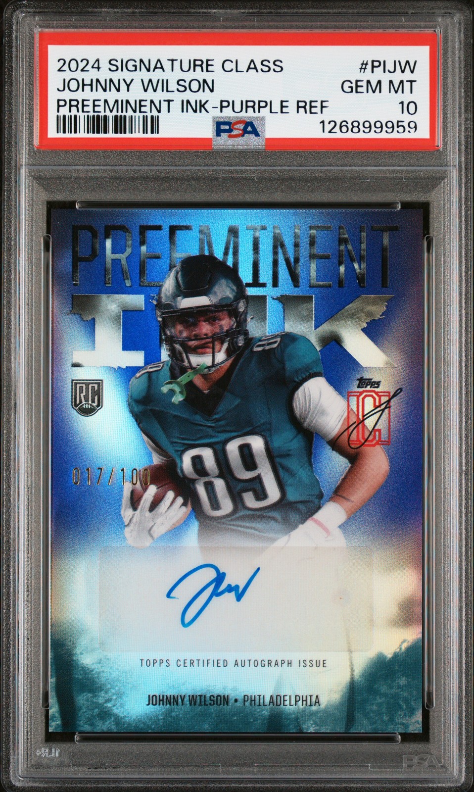 Johnny Wilson Topps Signature Class Preeminent Ink #PIJW Base