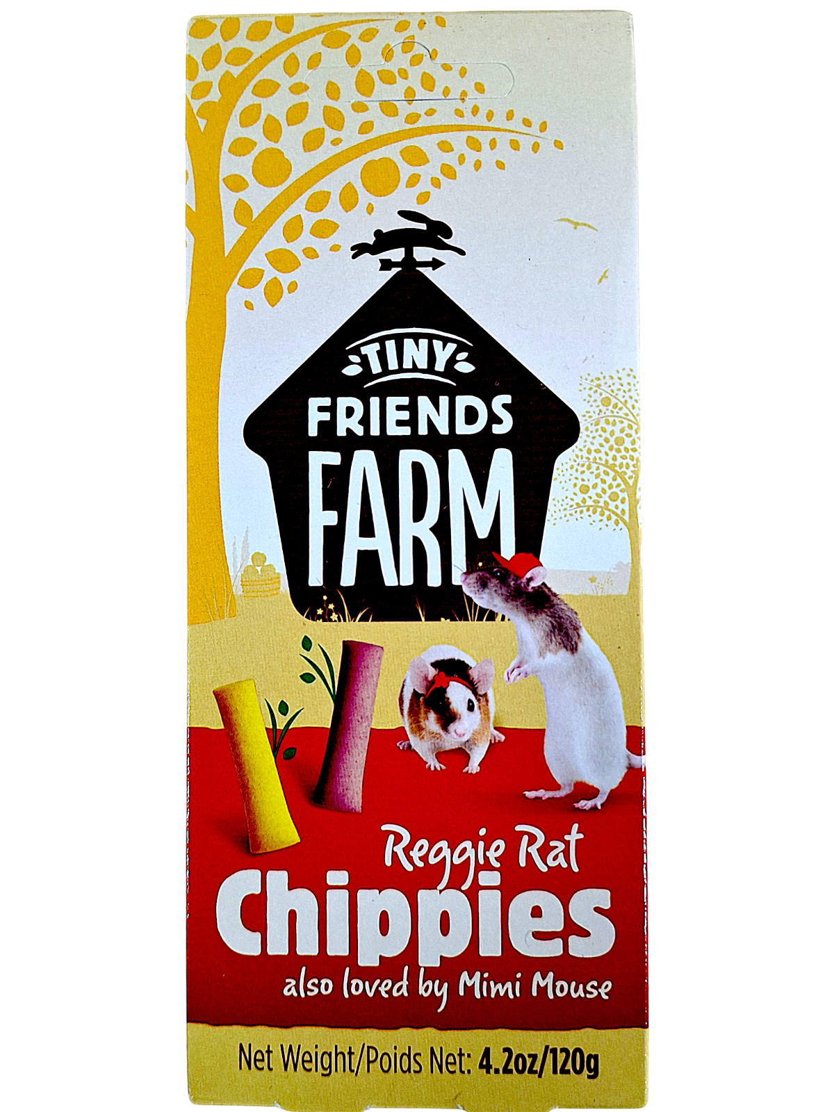 Supreme Tiny Friends Reggie Rat Chippies 120g Tasty Rat Food Treat Baked Snack
