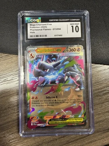 CGC 10 Mega Charizard X ex 013/094