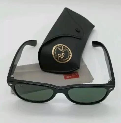 Ray Ban Used Ladies Gents Unisex Sunglasses Clubmaster Black Green & Gold RB3016, photo 2 of 5