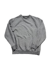 Vintage Y2K Nike Gray Black Swoosh Crewneck Sweatshirt Size Large