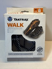 Yaktrax WALK Traction Ice Snow Unisex Size Medium, Black Medium