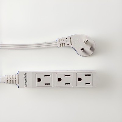 2 Pack Amazon Basics 3ft Extension Cord Indoor Power Cable For Christmas Lights