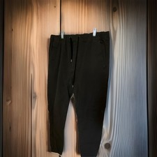 Cotton On Cuffed Joggers Pants Black Men's 34 Elastic Waist Tapered Cotton