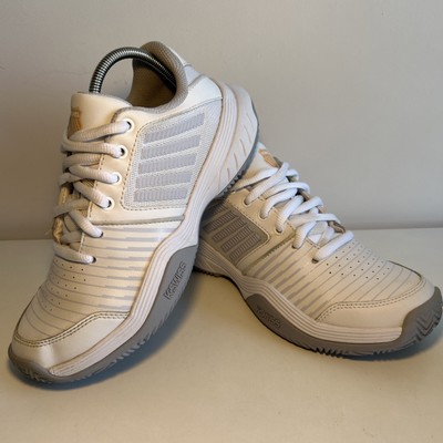 K Swiss Damen Tennis Turnschuhe Gr. 5, Court Express HB Damenschuhe weiß grau