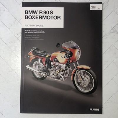 BMW R 90 S Boxermotor Flat Twin Engine Model Manual FRANZIS Instructions Book