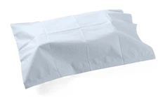 Avalon Papers 703 Single-Use Pillowcase, Tissue/Poly, 21'' x 30'', Blue (Pack