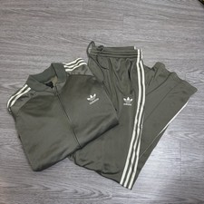 Adidas Originals Adicolor Classics SST Track Suit Set Olive Strata 3-Stripes M/L