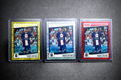    2022-23 PANINI SCORE GOLD HUGO EKITIKE ROOKIE SET / 25.10.65 LIVERPOOL RARE 