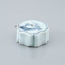 Korean blue and white painted water dropper