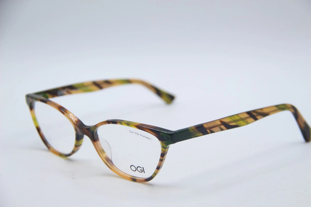 OGI Eyewear 7173/23 Marbled Green Grey Acetate Eyeglasses Frames 50-16-140 Japan NEW OGI 7173 Col. 2229 Blush Medley EYEGLASSES GLASSES 50-16  main image 4