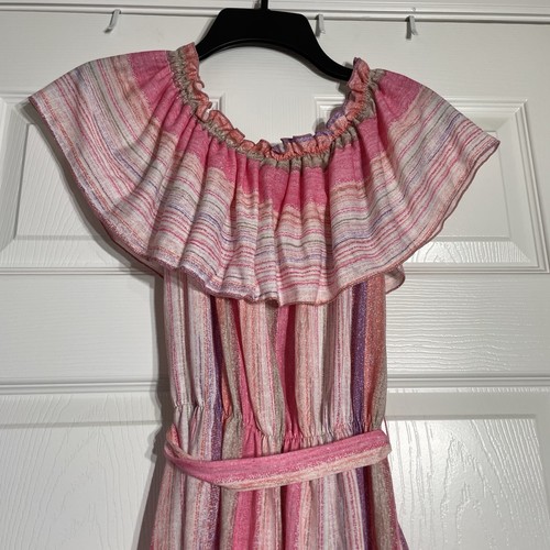 Vintage 70er Jahre langes Bohemian Kleid klein - Bild 6 von 8