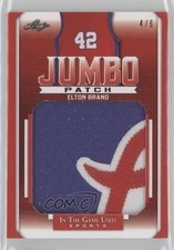 2022 Leaf ITG Used Sports Red 4/6 Elton Brand #JP-13 Jumbo Patch 0vv