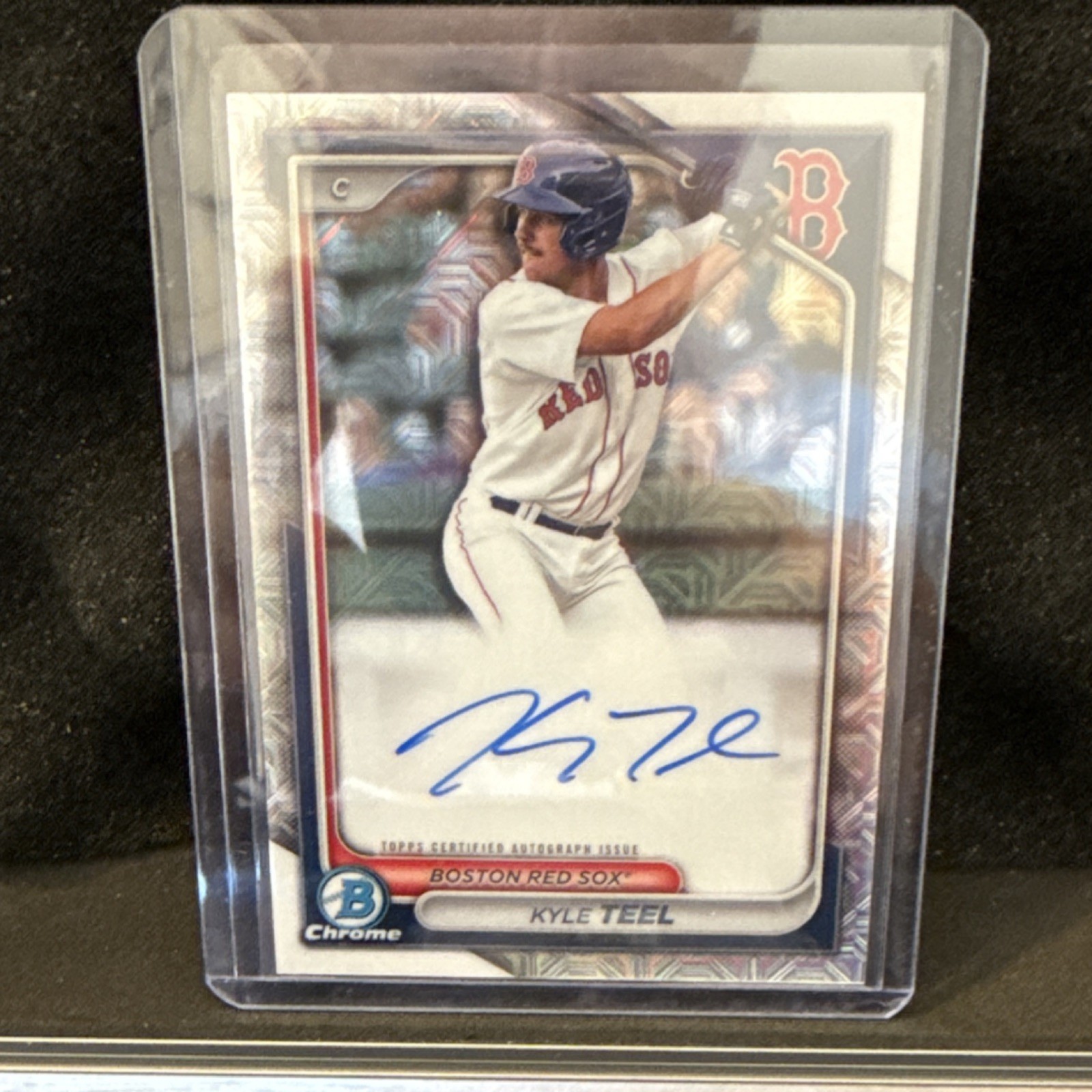 Bowman Chrome Mojo Refractor Autograph Kyle Teel Red Sox BMA-KT 2024