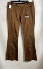 Prada Men's Tabacco Brown Fine Raso Stretch Cotton Pants NWT Size IT 48