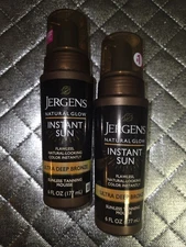 Jergens Natural Glow Instant Sun ULTRA DEEP BRONZE  6 oz Lot Of 2