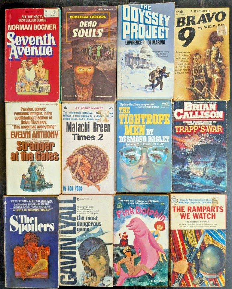 Huge Vintage 24 Book Lot 70's 80's Mystery Thriller Crime Action VTG Paperback Foto 2 de 4