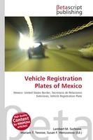 Lambert M. Surhone (U. A.) | Vehicle Registration Plates Of Mexico | Taschenbuch