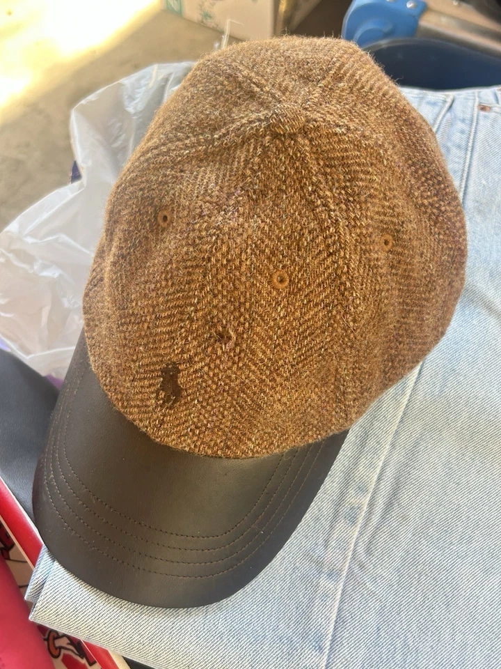 Polo Ralph Lauren Vintage Hat Cap Wool Leather - Image 2 of 4