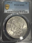 1890 S Morgan Silver Dollar PCGS MS-62