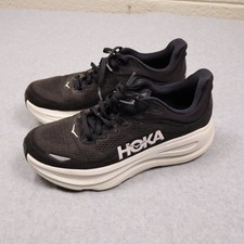 Hoka One One Bondi 9 Running Sneakers Womens 9.5 B Black Gym Run Shoes