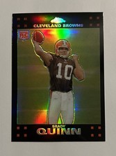 2007 Topps Chrome Brady Quinn Refractor Rookie Card #TC167 RC. rookie card picture
