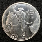 PAUL REVERE RIDE .999 FINE SILVER 1/2 TROY OZ SILVER ROUND MONEY METALS EXCHANGE