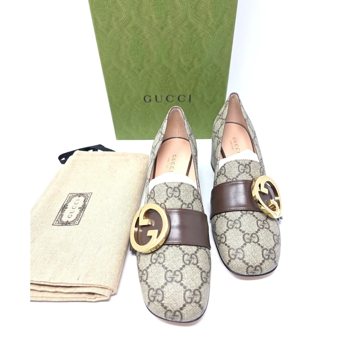 Gucci Monogram Shoes In Women's Heels for sale | eBay