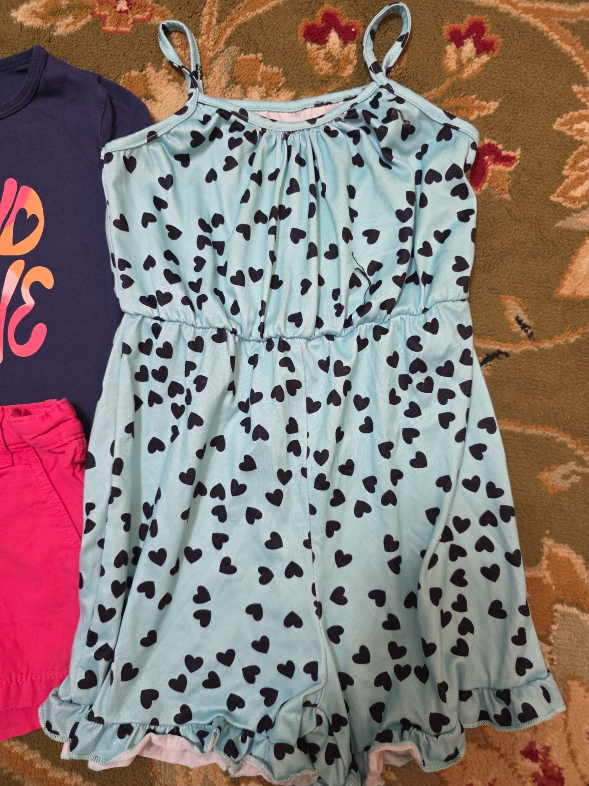 Girls Sz 3-4 BE KIND & SHINE tshirt, Pink Shorts And , 2 Outfits image 2