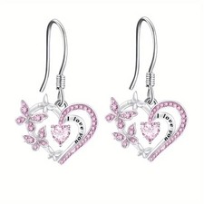 Women Heart-shaped Creative Earrings Butterfly Earring Stud Rings US STOCK NEW