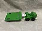 Vintage Fisher Price Little People Semi Truck Rig with Trailer Green and White