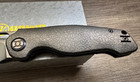 Kunwu Knives Gringo Folding Knife 3.63" Black S390 Blade Titanium Skiff Bearings — photo 3