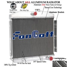 Cc5056 3 Row Aluminum Radiator For 1955-1957 56 Chevy Belair Del Ray Nomad At