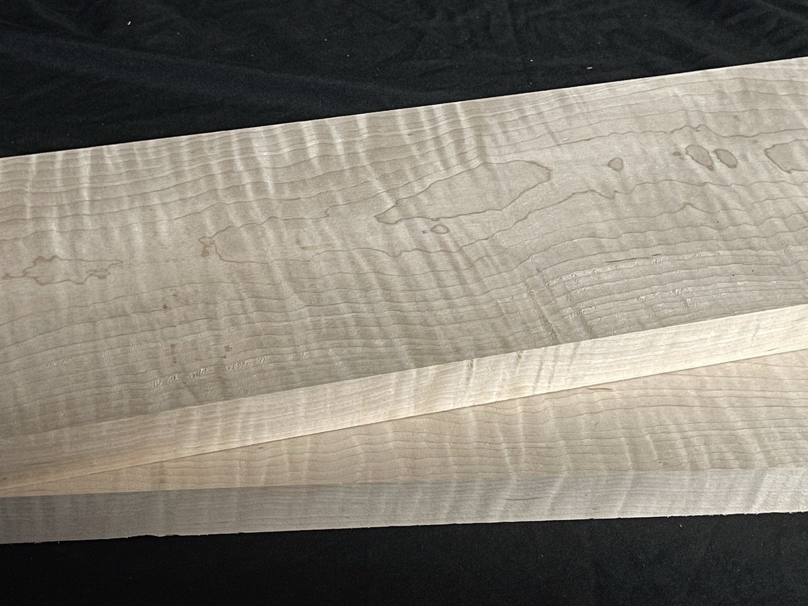 Curly Maple 1.125x7.25x18" Tiger S4S Lumber Wood Matching SET 811
