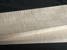 Curly Maple 1.125x7.25x18" Tiger S4S Lumber Wood Matching SET 811
