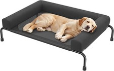 Elevated Dog Bed For Large Dogs, Cooling Raised Pet Cot With Breathable Mesh