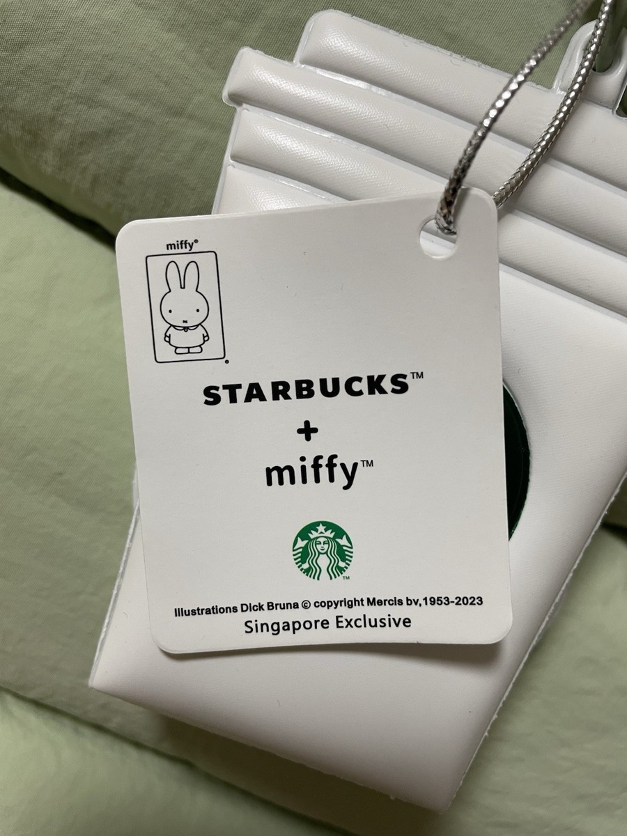 海外✴︎STARBUCKS × miffy グリーン トートバッグ STARBUCKS x MIFFY Tote Bag Green Limited Edition From Japan