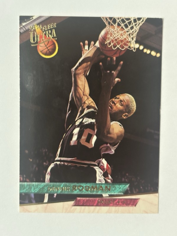 1993-94 Fleer Ultra Dennis Rodman Basketball Card #340 Spurs HOF Mid-Grade VG